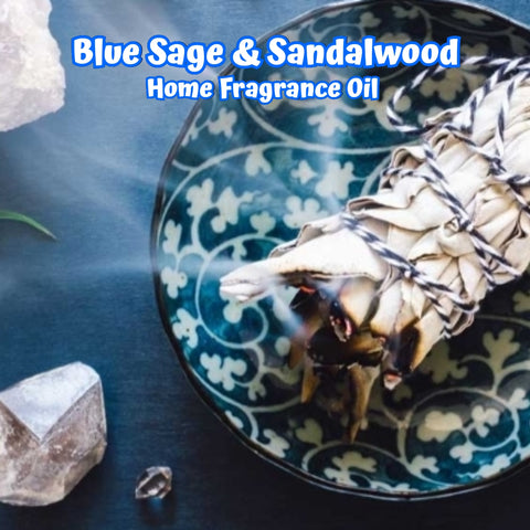 Blue Sage and Sandalwood Home Fragrance Diffuser Warmer Aromatherapy Burning Oil