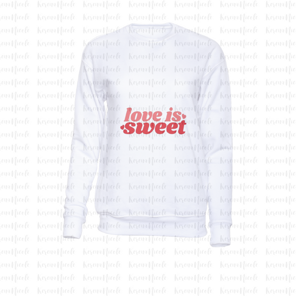 Ready To Press DTF Transfer Love Is Sweet Red Hearts