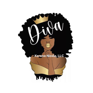 Ready To Press DTF Transfer DIVA Gold Crown Afro