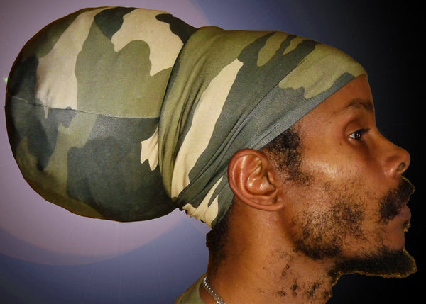 Unisex Camouflage Rasta Headwrap Turban