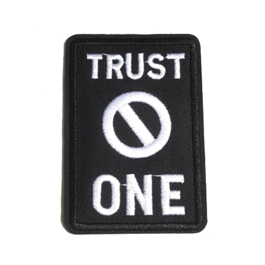 TRUST No ONE Expression Iron-On Patch