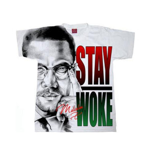 Stay Woke Malcolm X Crew Neck Unisex Tshirt