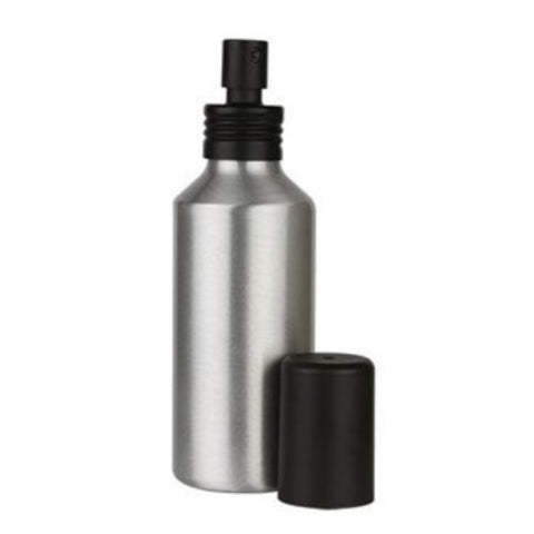 4oz Matte Aluminum Bottles with Black Mist Sprayer - Set of 7