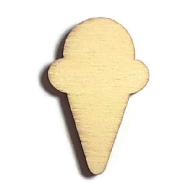 ICE CREAM CONE Unfinished Ready to Decorate Natural Wood Cutout