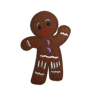 Gingerbread Man Iron-On Patch