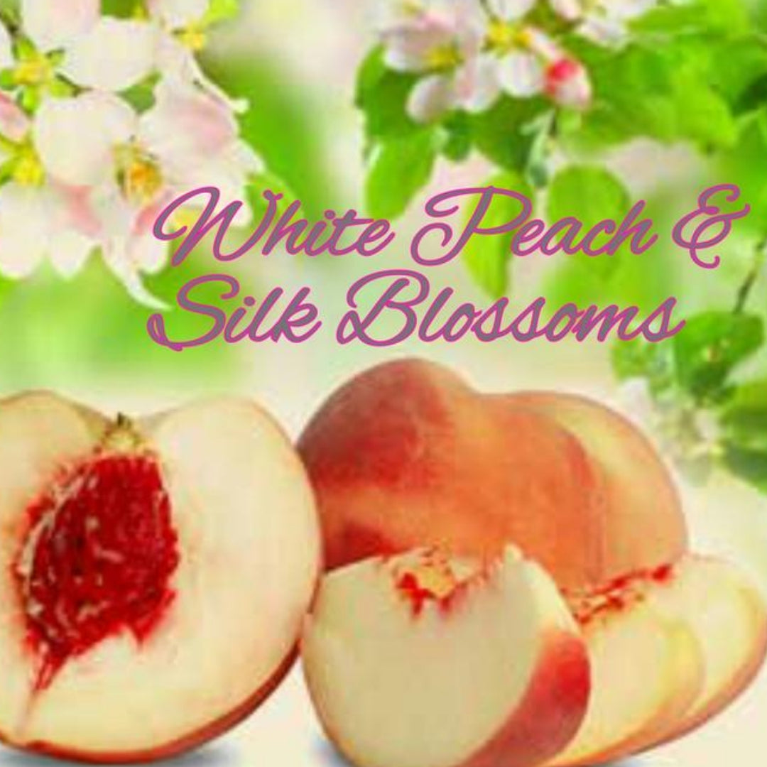 White Peach Silk Blossoms Candles/Bath/Body Fragrance Oil
