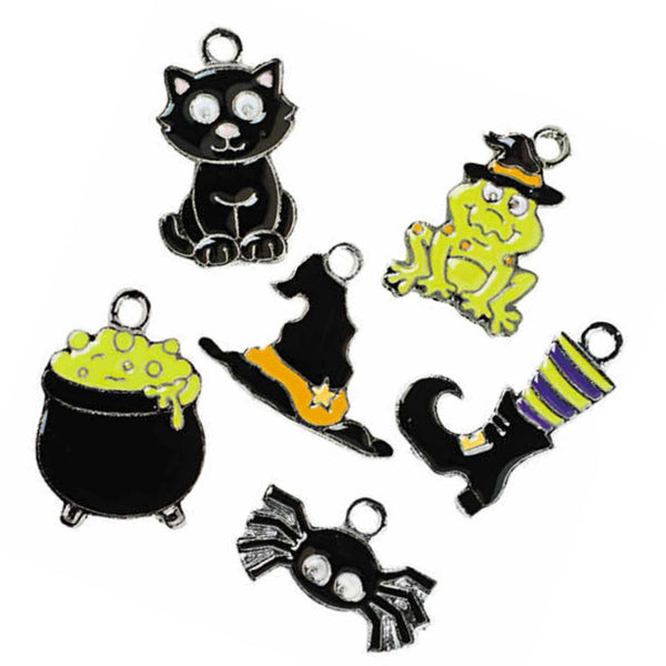 Halloween Witch House Assorted Charms