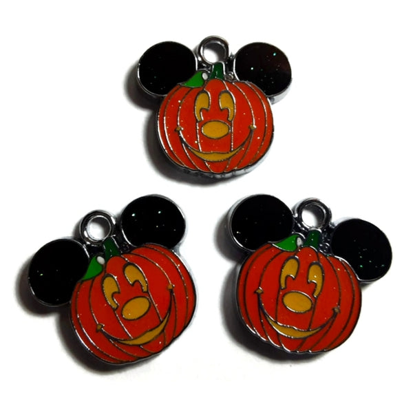 Mickey Halloween Pumpkin Jewelry Bracelet Necklace Charms