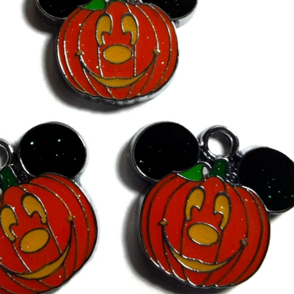 Mickey Halloween Pumpkin Jewelry Bracelet Necklace Charms