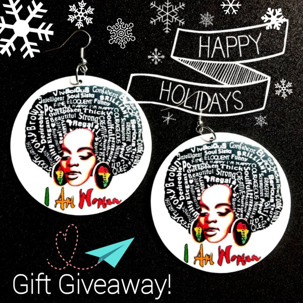 Holiday 2019 Giveaway - I AM WOMAN EARRINGS