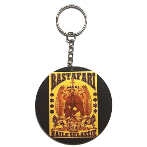 RASTAFARI Haile Selassie Keychain