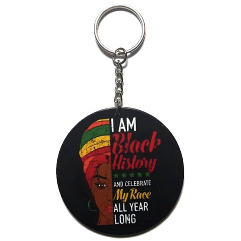 I AM Black History Keychain