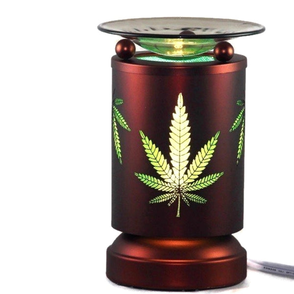 Cannabis Leaf Electric Touch Lamp Fragrance Oil Wax Warmer