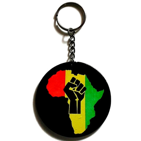 Power Fist RYG Africa Keychain