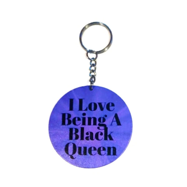 Love Black Queen Keychain