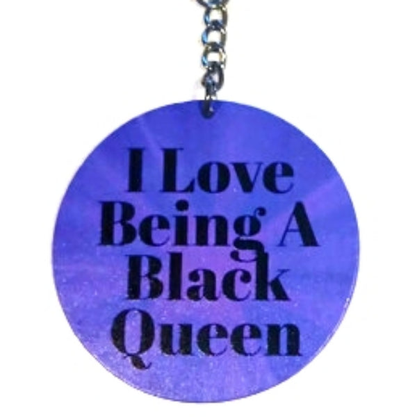 Love Black Queen Keychain