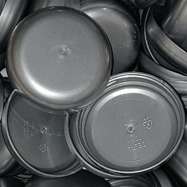 70/400 Silver Dome Unlined Jar Caps