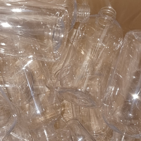 8oz Clear Boston Round PET Plastic Bottles