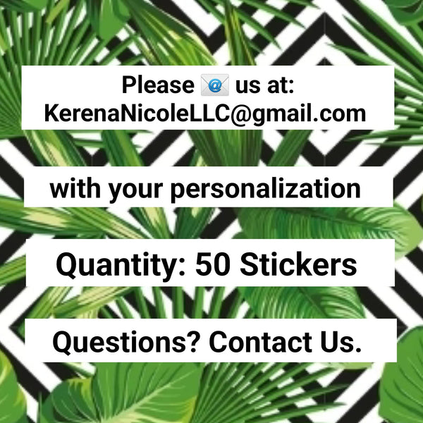 Custom Stickers | My Small Business Stickers | Heart Flower Stickers | Thermal Stickers