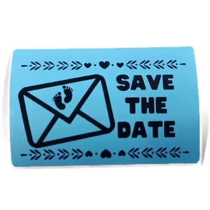 Custom Stickers | Save The Date Stickers | Gender Reveal Stickers | Baby Shower Stickers | Announcement Thermal Stickers