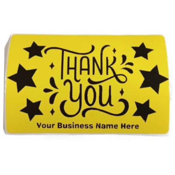 Custom Stickers | Thank You with Stars Stickers | Thermal Stickers