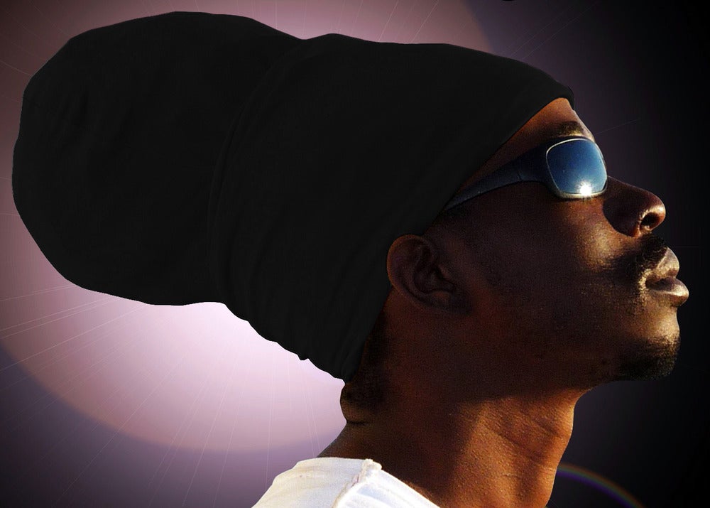 Unisex Black Rasta Headwrap Turban