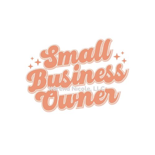 Ready To Press DTF Transfer Small Business Owner in Pink with Stars