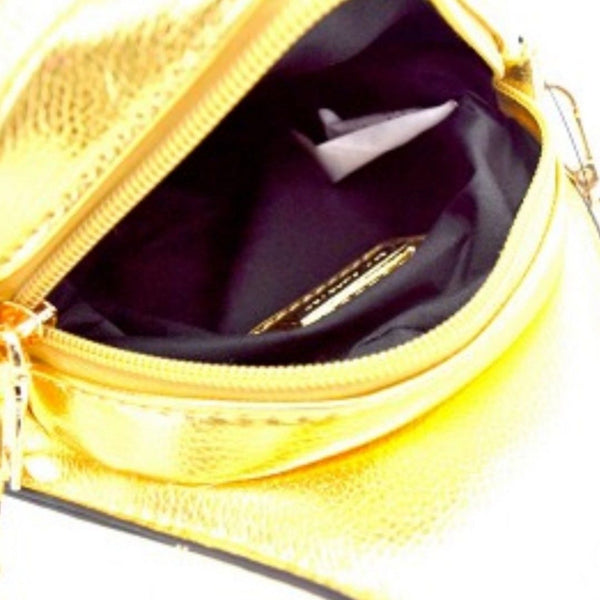 Gold Money Bag Cross Body Novelty Handbag