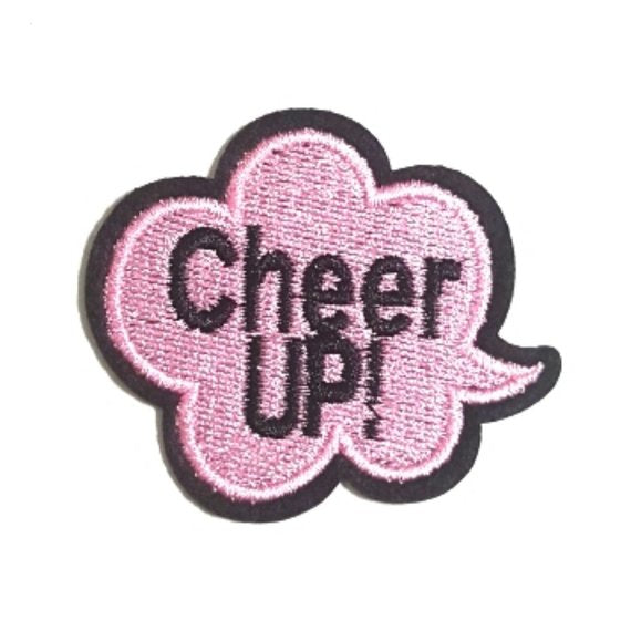 Cheer UP Expression Iron-On Patches