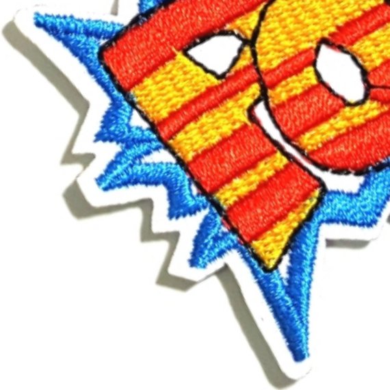 POW Blue Expression Iron-On Patches