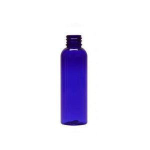 4oz Blue Clear Cosmo PET Plastic Bottles - Set of 25