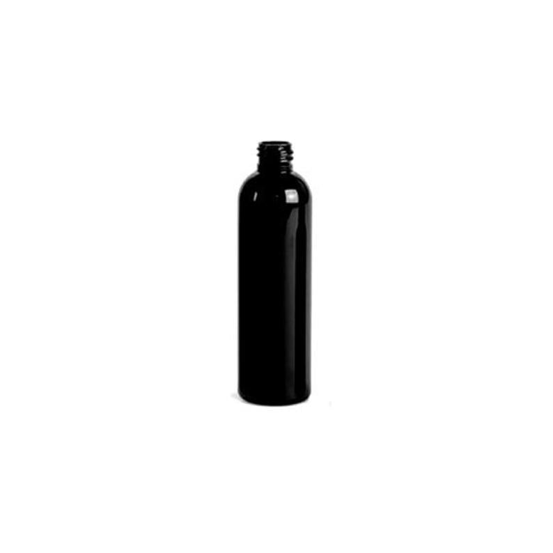 4oz Black Cosmo PET Plastic Bottles - Set of 25