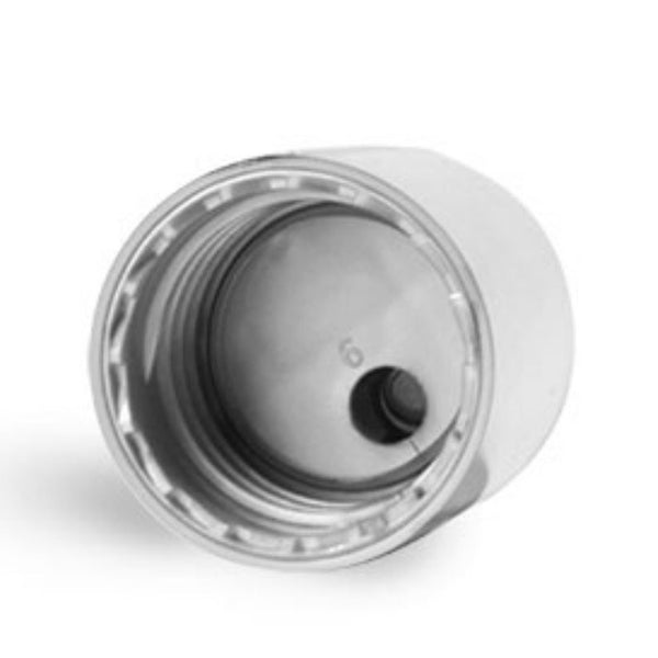 Silver Disc Dispensing Caps - Bottle Cap Size: 24-410 - Set of 25
