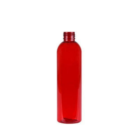4oz Red Clear Cosmo PET Plastic Bottles - Set of 25