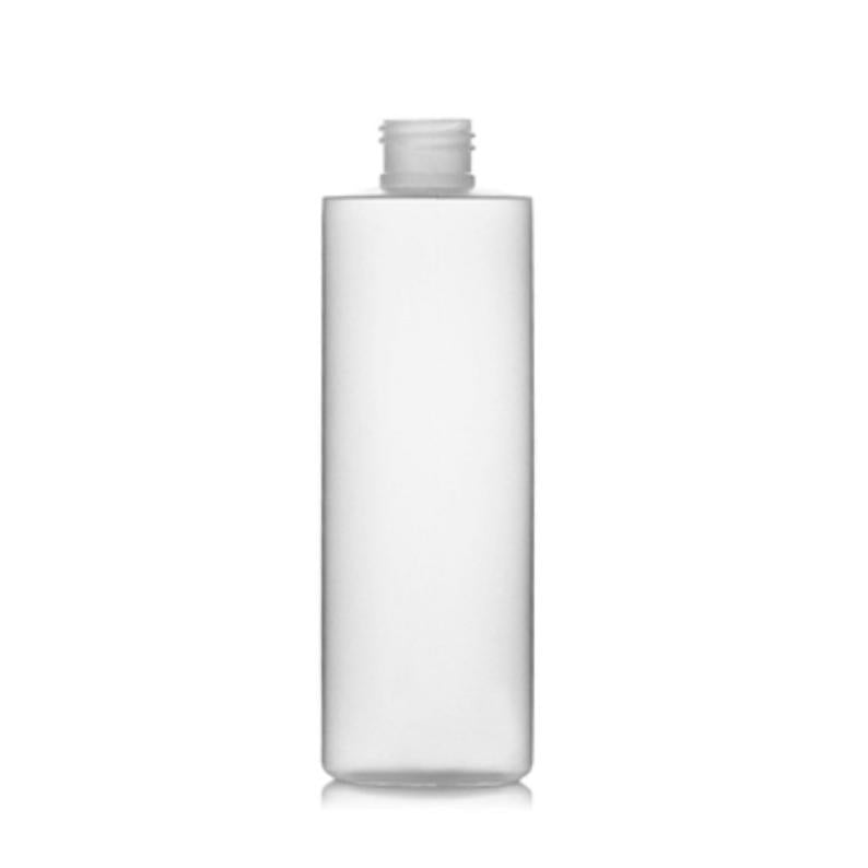 8oz Natural HDPE Plastic Cylinder Bottles - Set of 25