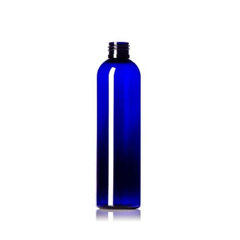 8oz Blue Cosmo PET Plastic Bottles - Set of 25