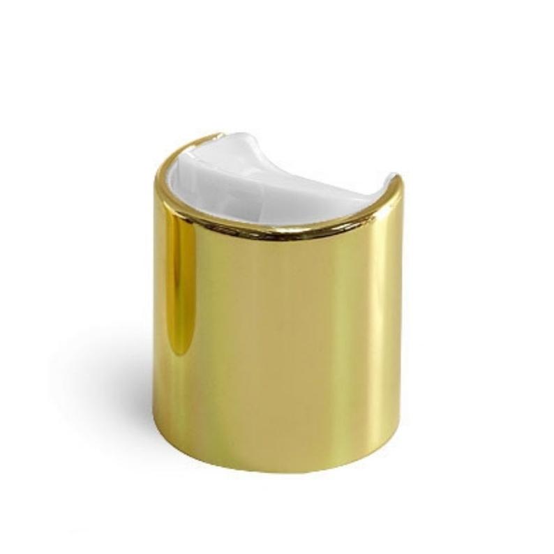 Gold Disc Dispensing Caps - Bottle Cap Size: 20-410 - Set of 25