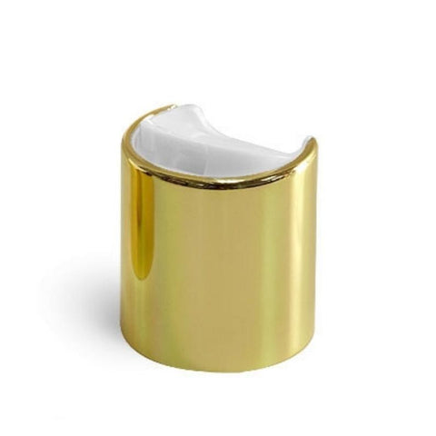 Gold Disc Dispensing Caps - Bottle Cap Size: 20-410 - Set of 25