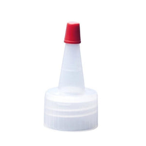 Natural Dispensing Yorker Spout No Hole Red Tip Caps - Bottle Cap Size: 24-410