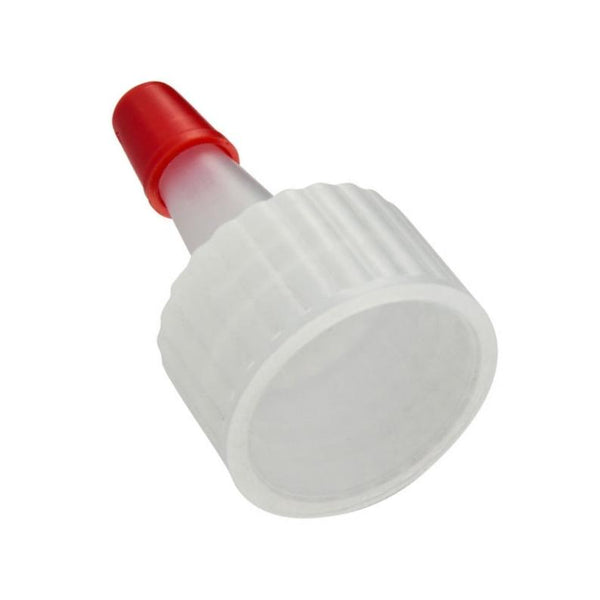 Natural Dispensing Yorker Spout No Hole Red Tip Caps - Bottle Cap Size: 24-410