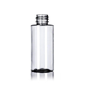2oz Clear Cylinder Plastic Bottles - Set of 25