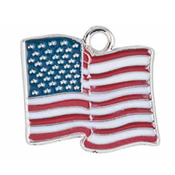 USA Flag Jewelry Bracelet Necklace Charms