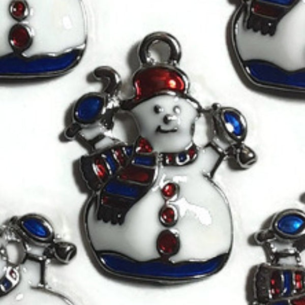 Snowman Scarf Jewelry Bracelet Necklace Charms