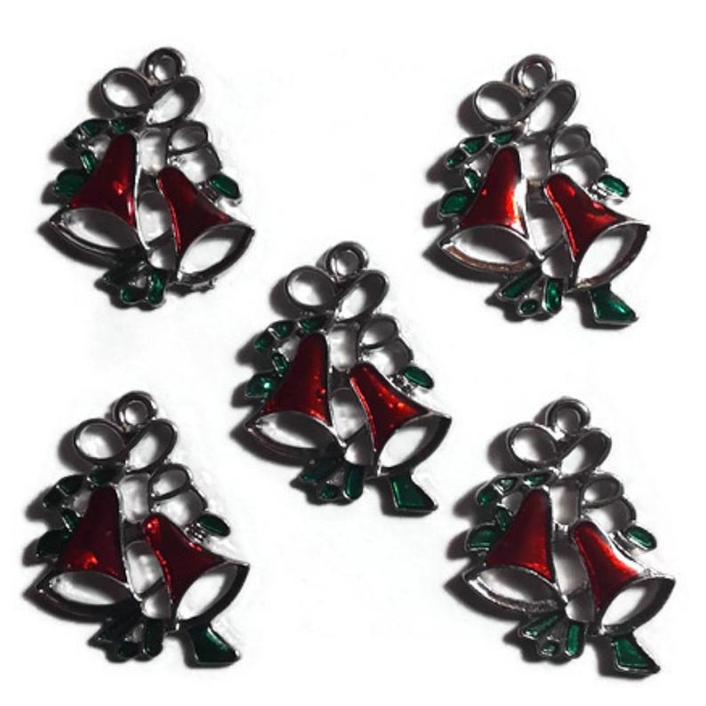 Christmas Sleigh Bells Jewelry Bracelet Necklace Charms