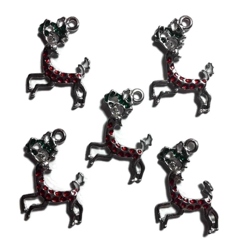 Reindeer Jewelry Bracelet Necklace Charms