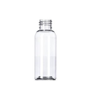 1oz Clear Boston Round Plastic Bottles - Set of 25