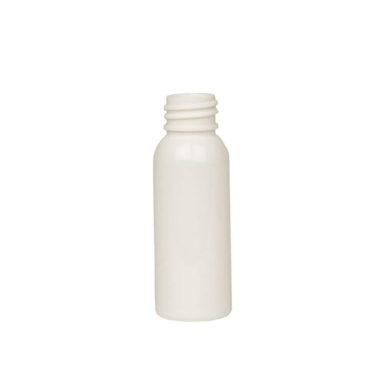 1oz White Slim Short PET Plastic Bottles - Set of 25