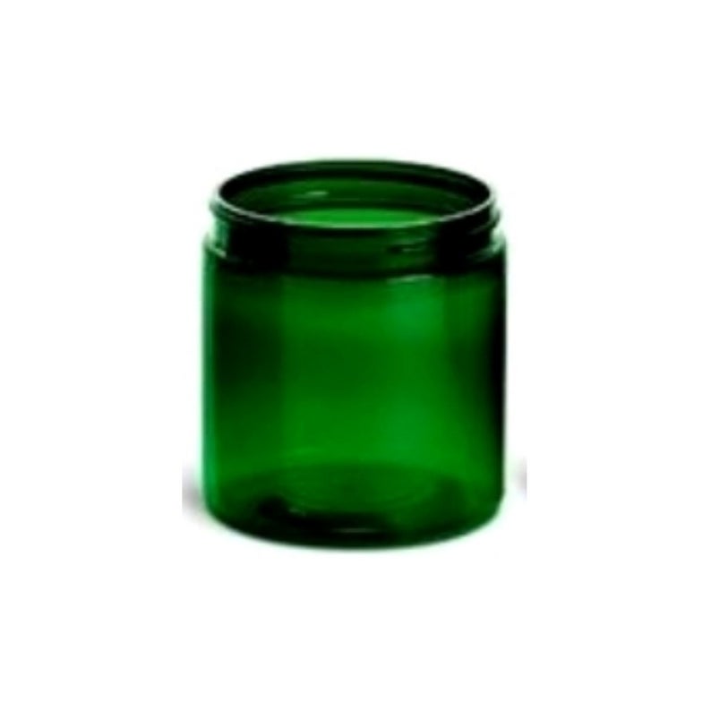 4oz Green PET Single Wall Plastic Jars - Set of 25