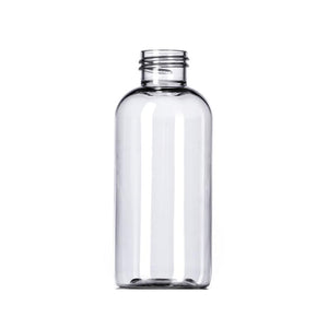 4oz Clear Boston Round PET Plastic Bottles - Set of 25