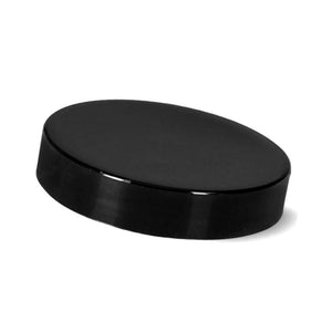 8oz Black Unlined Jar Caps - Cap Size: 70-400 - Set of 25